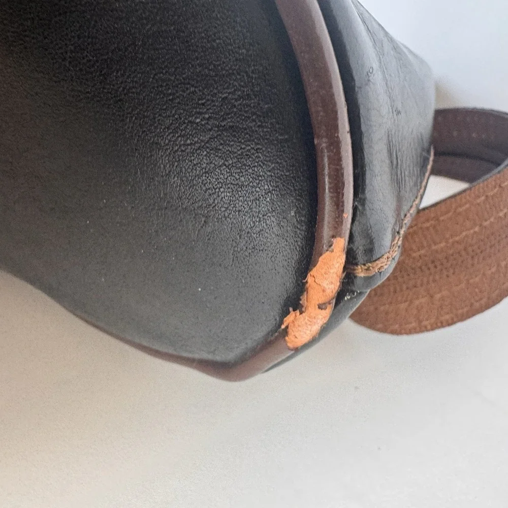 Italian Genuine Leather Top Handle Backpack Purse Brown Shoulder Bag Handbag